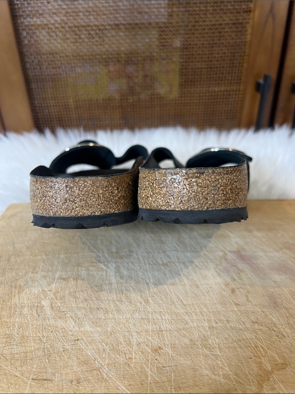 Birkenstock Madrid Big Buckle Nubuck Sandals - Picture 6 of 7